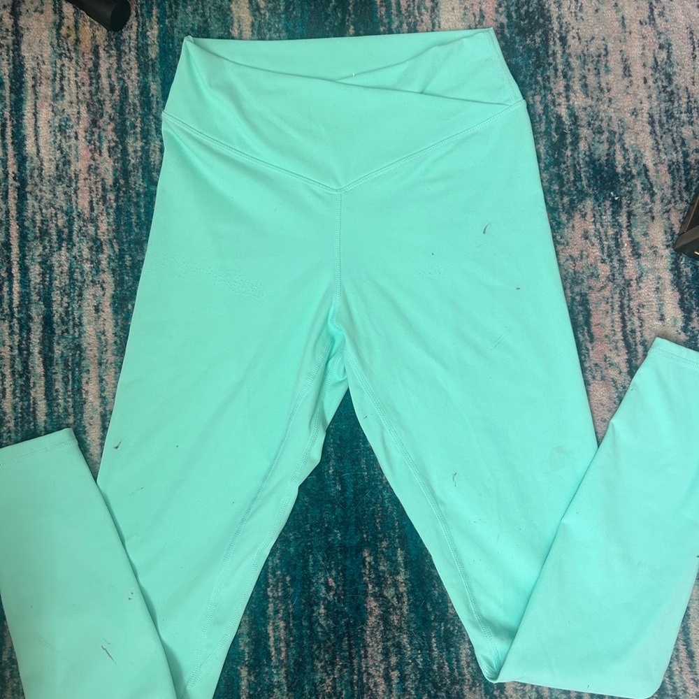 Vibrant Mint Kids Leggings